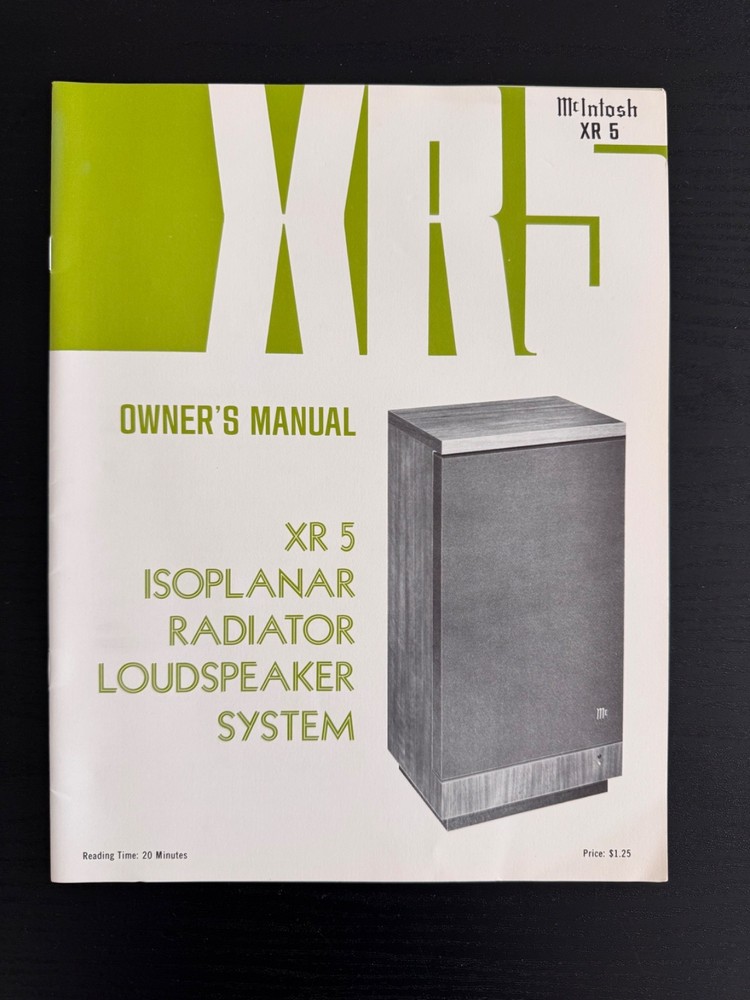 MCINTOSH 12 VARIOUS SPEAKERS MANUALS