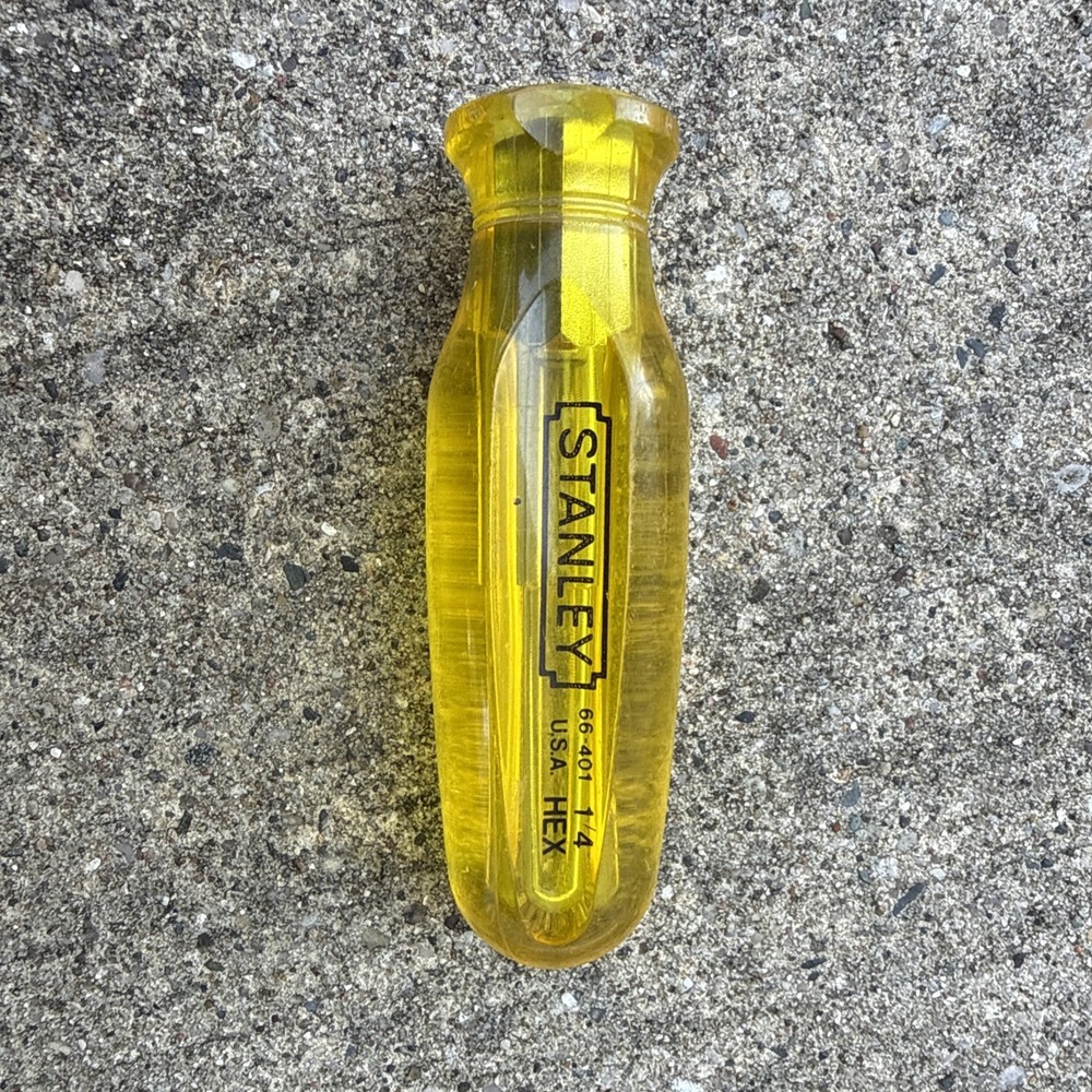 Stanley 66-401 Hex 1/4 4-Way Screwdriver Vintage