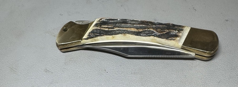 910 Puma Prince Knife with Stag Handles.
