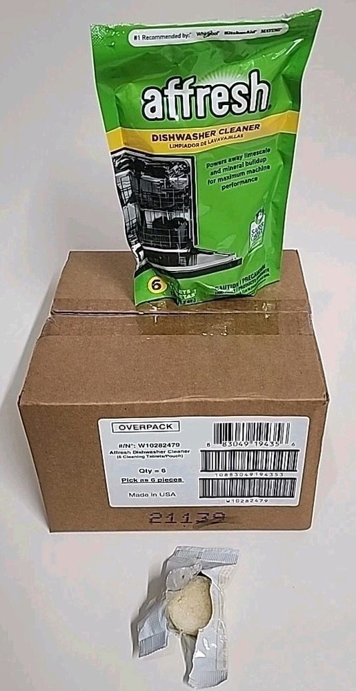 Affresh Dishwasher Cleaner 6 Packs Per Box Check Out Pics!! Description Also!!