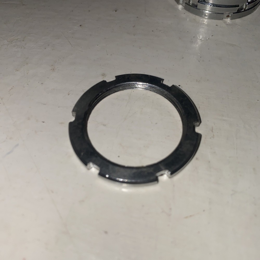 FIXED GEAR LOCKRING Six 6 Notch TRACK Silver Lock Ring 32mm