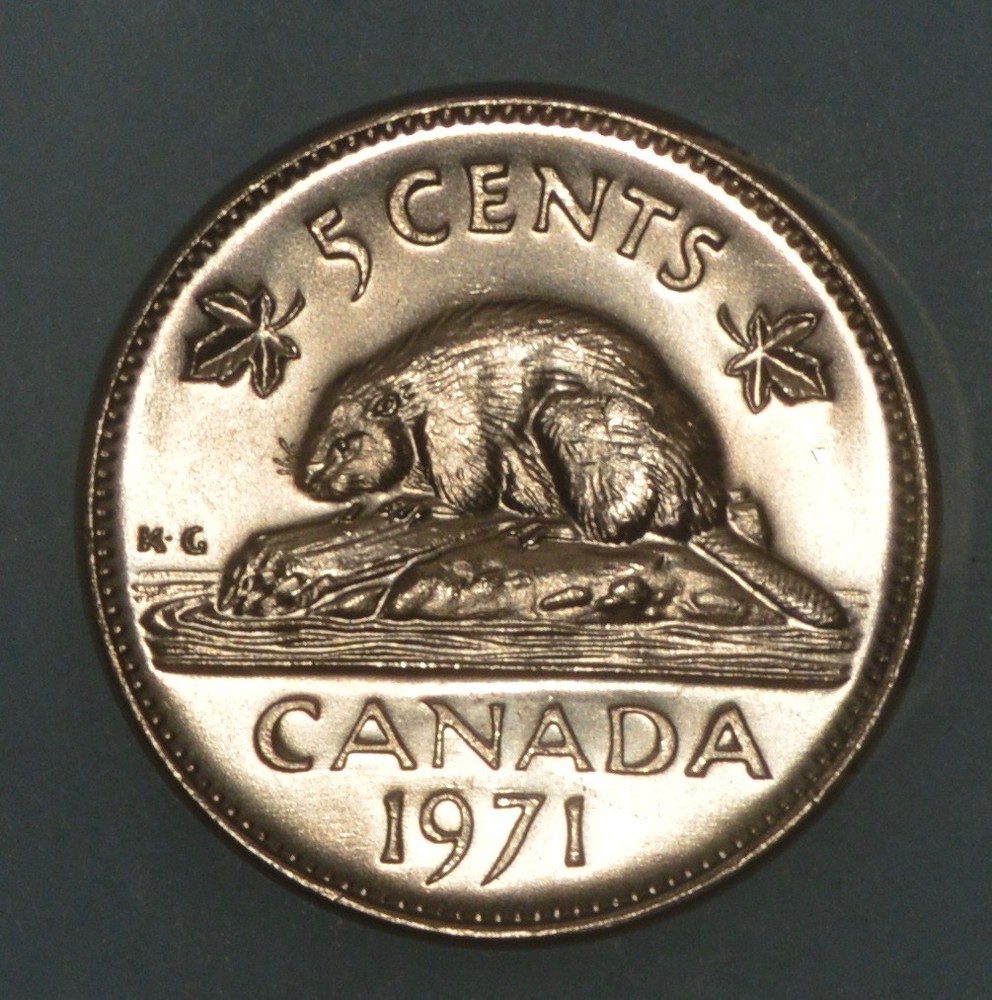 1971 Canada 5 Cent - UNCIRCULATED from Mint Roll 🇨🇦