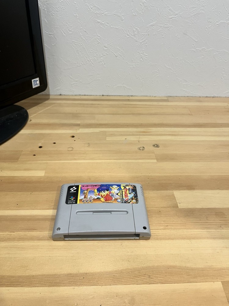 Super Famicom Console Set 2 Controllers Game No Adapter Tested Japan