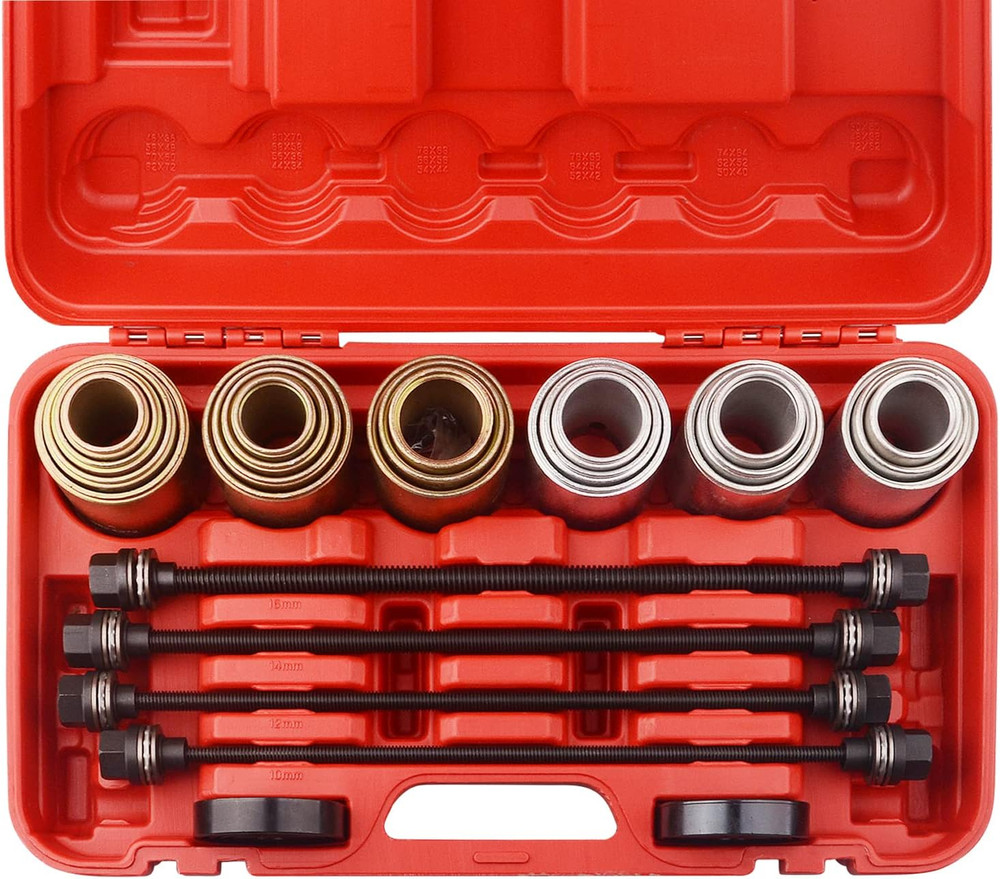 Universal Press and Pull Sleeve Kit Bushes Bearings Remove Install Garage Tools