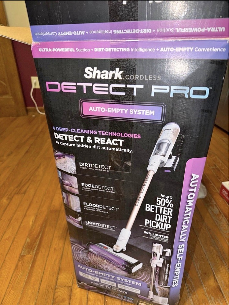 Shark IW3120 Detect Pro Auto-Empty Cordless Vacuum -White