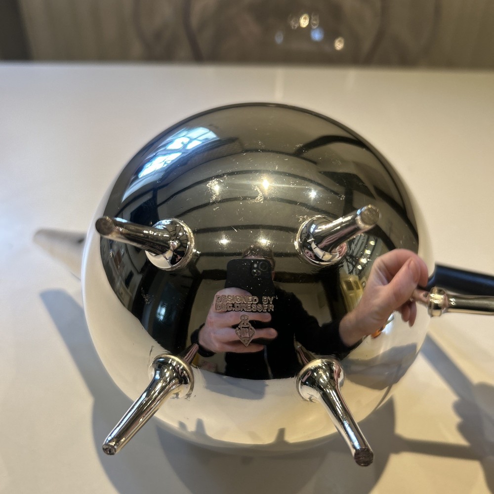 Silver Plated Art Deco Christopher Dresser Style Spherical Shape Large