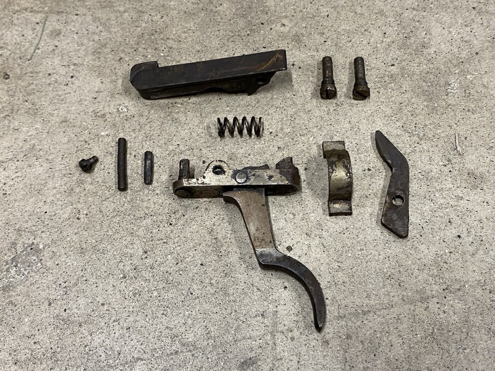 Complete Original WW2 Japanese Type 38 Arisaka Rifle Trigger Assembly & Parts