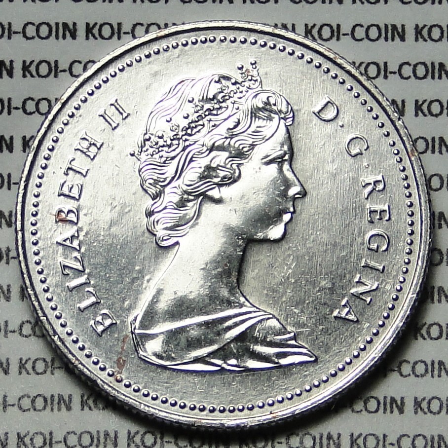 Canada 1984 50c half dollar coin lightly circulated