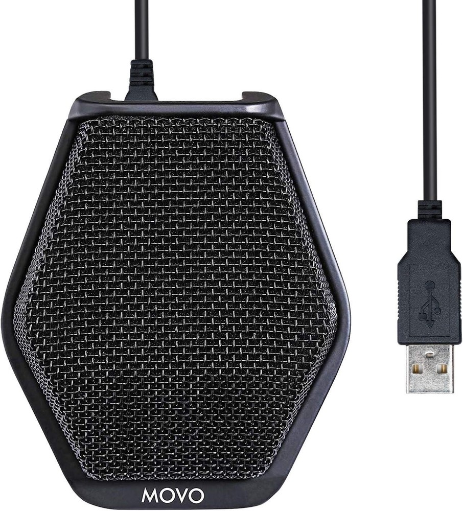 Movo MC1000 Conference USB Microphone for Computer Desktop and Laptop-20ft range