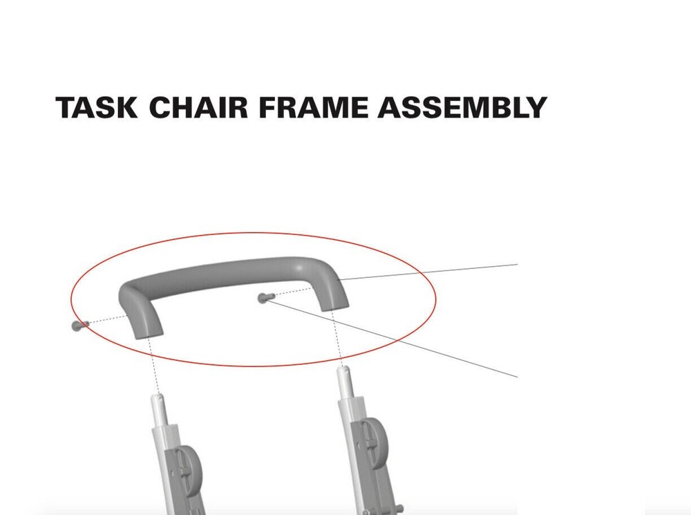 Humanscale Freedom Task Chair Back Handle w/ Bumper Replacement 3800050264GR