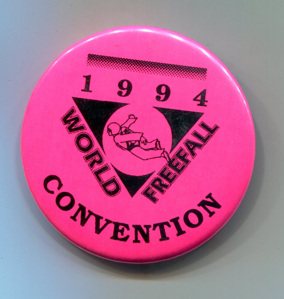 World Freefall Convention Pinback Button