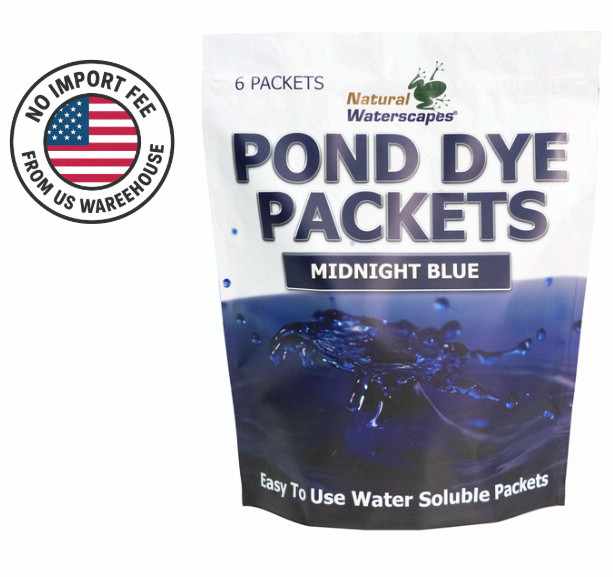 🔥 FREE SHIP Midnight Blue Pond Dye Packets- 6 water soluble packets