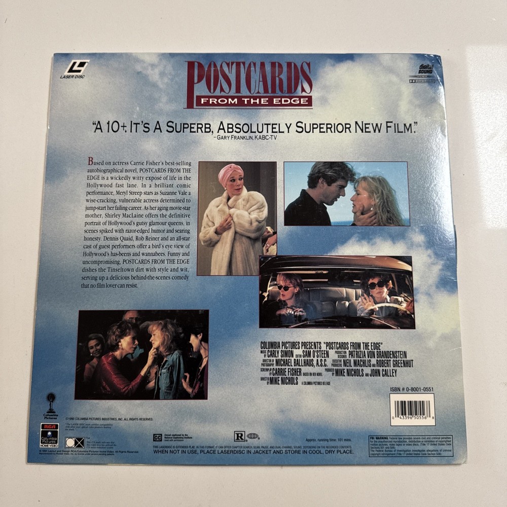 Postcards From the Edge (Laserdisc, 1991)