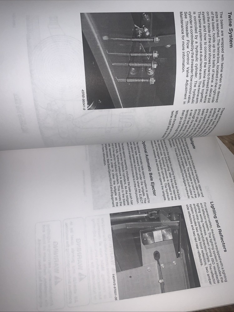 CASE IH 8435 Silage Special Round Baler Operator Manual OEM NOS