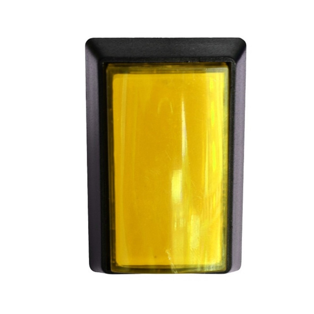Yellow Arcade Square Rectangle Buttons LED Push Illumilated With Microswitch mm