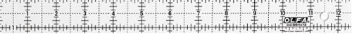 OLFA Frosted  Ruler 1" x 12"