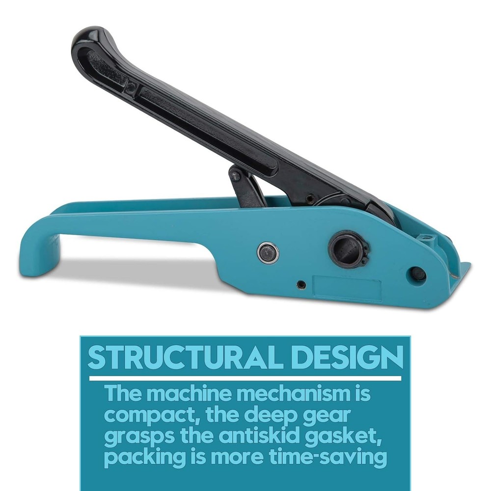 Manual Packing Tool Kit - Poly Strapping Tensioner & Cutter for Safe Packaging