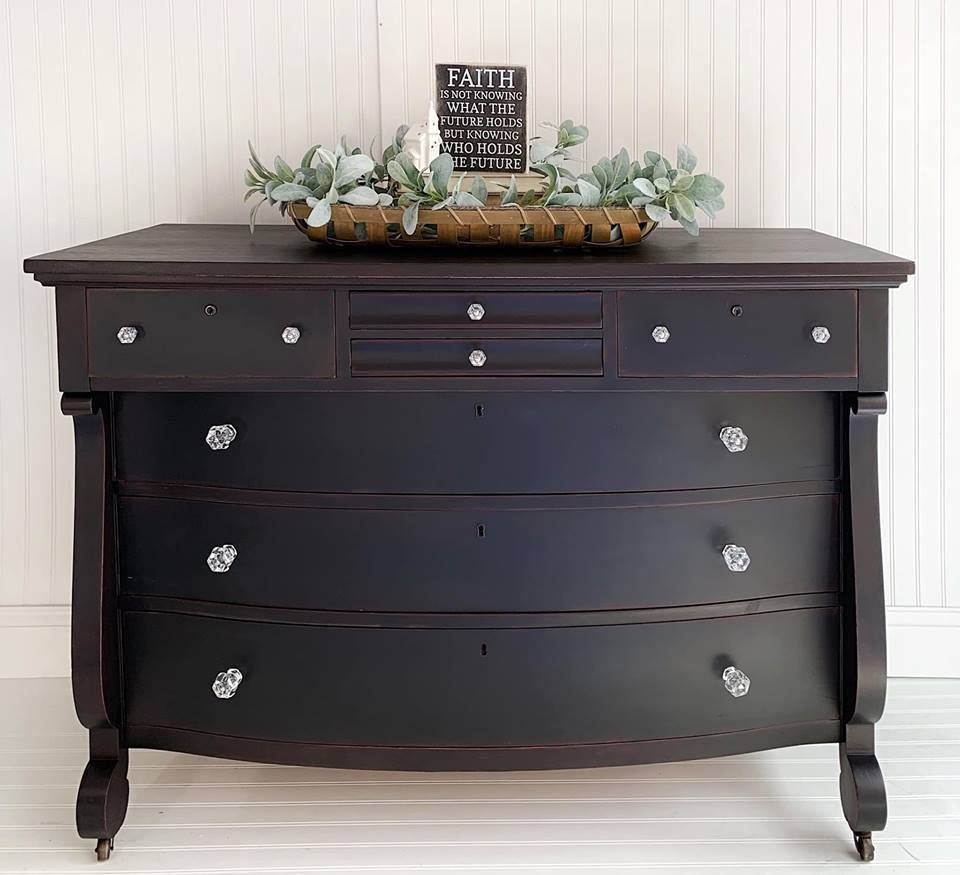 1" Antique Glass Knob Clear