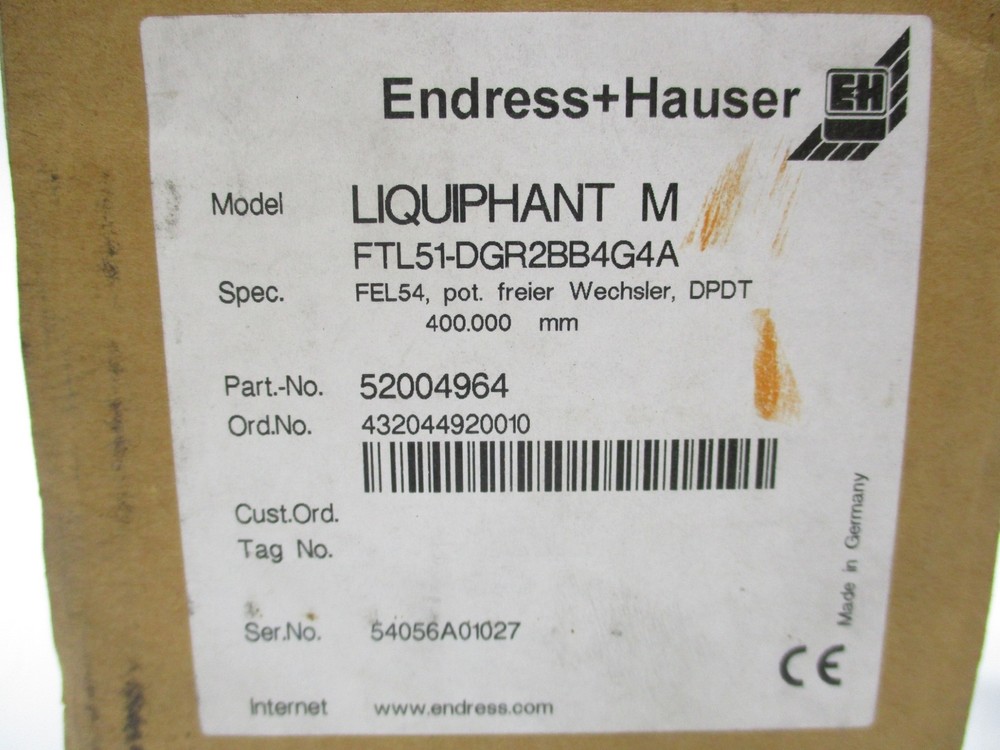 ENDRESS+HAUSER FTL51-DGR2BB4G4A NSMP