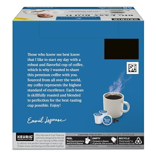 Emeril Bold Dark Roast Coffee K-Cup Pods 48 Count Single-Serve