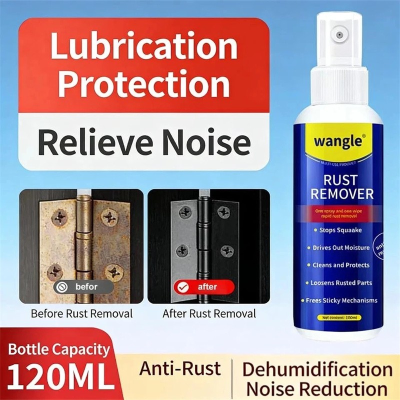Wangle Rust Remover,Anti-Rust Lubricant Spray & Rust Remover Easy Application