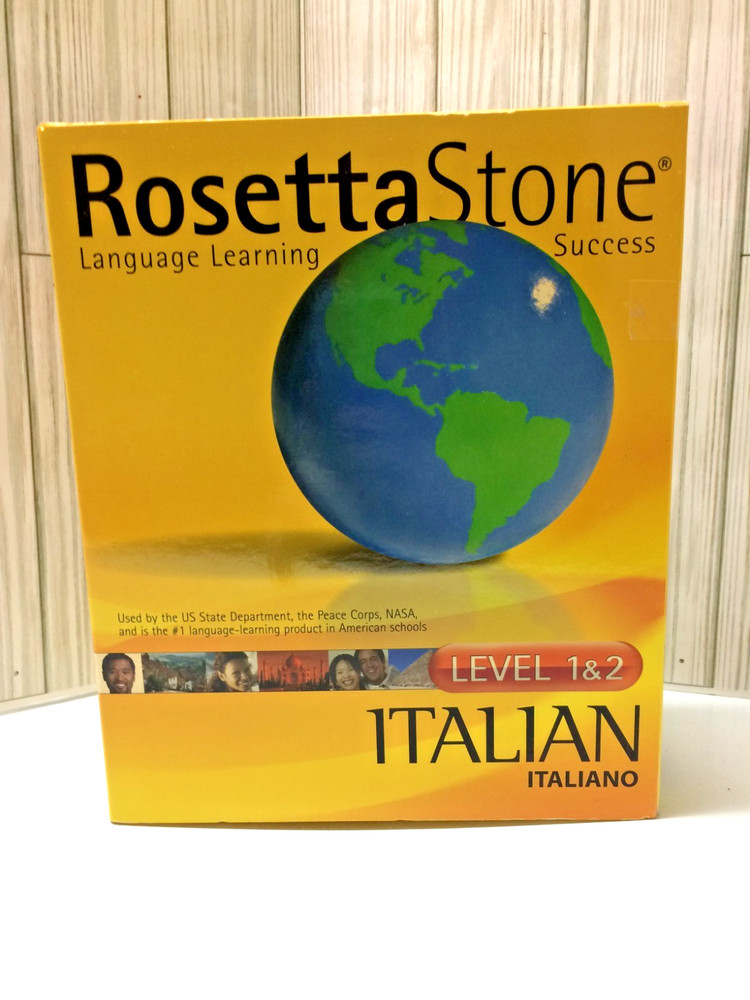 Rosetta Stone Italian Level 1 & 2 Windows/Macintosh CD-ROM Software Box Set