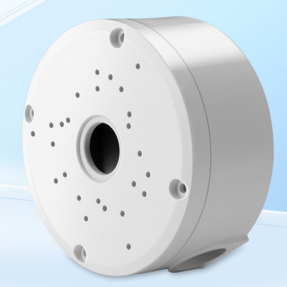White Junction PC Box CCTV Bullet Dome Camera Wall Mount Bracket