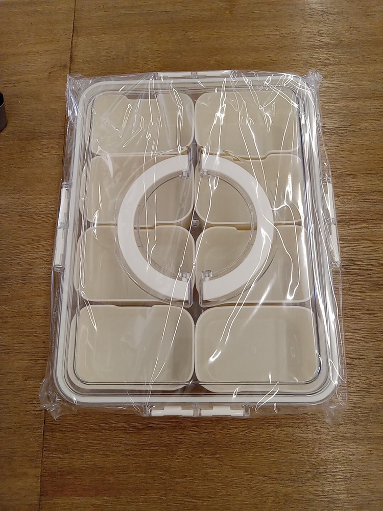 Snack Box & Compartment Organizer Snack Box White