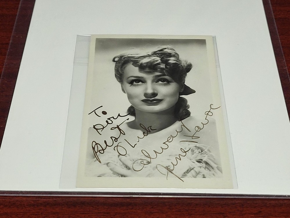 June Havoc JSA Authenticated Autographed 3x6" Photo !!!