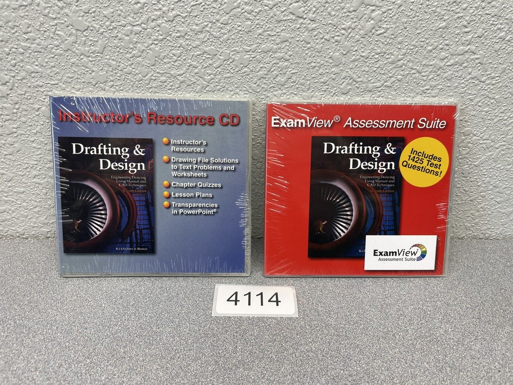 Drafting & Design Engineering Drawing Manual Instructor’s Resource Cd & ExamView