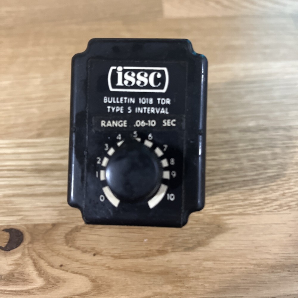 ISSC 1018-TDR SOLID STATE TIME DELAY RELAY CONTROL 120VAC 06-10 SEC 8 PIN