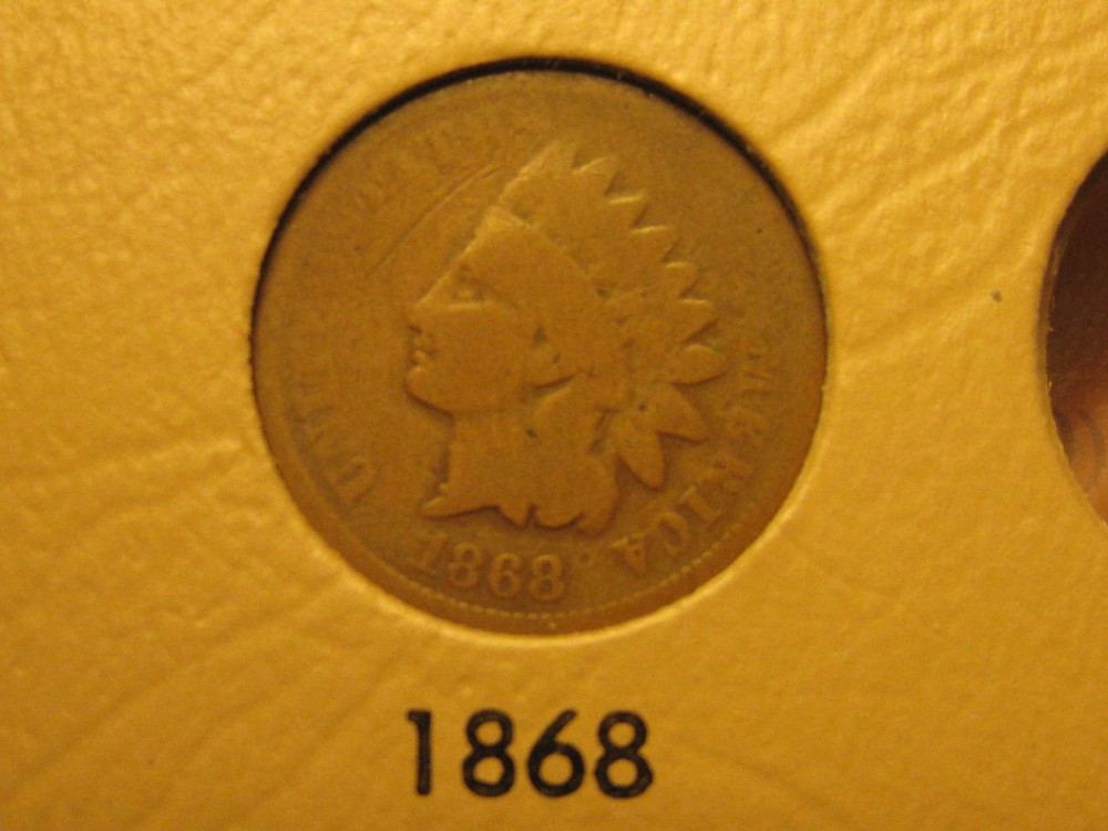 1868 Indian Head Cent                                                     (40th)