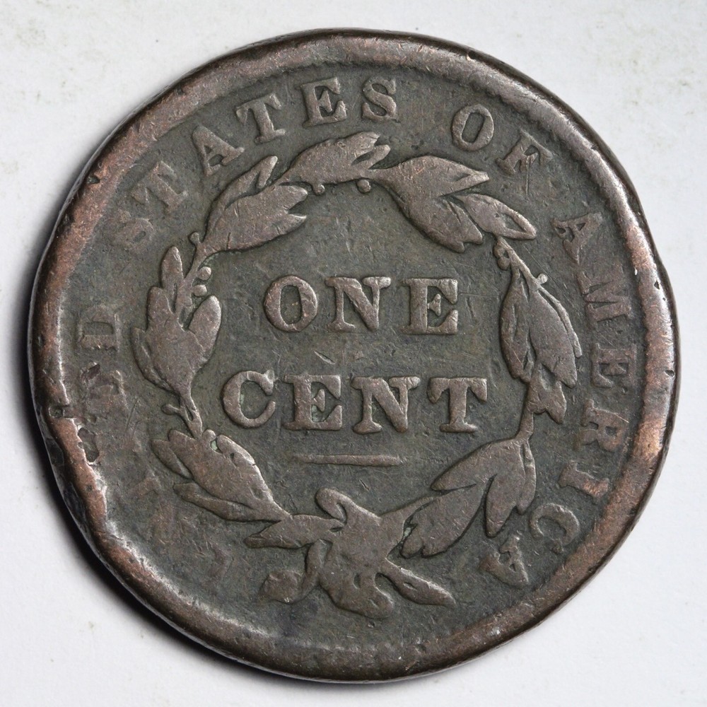 1838 Coronet Head Large Cent E194 GB