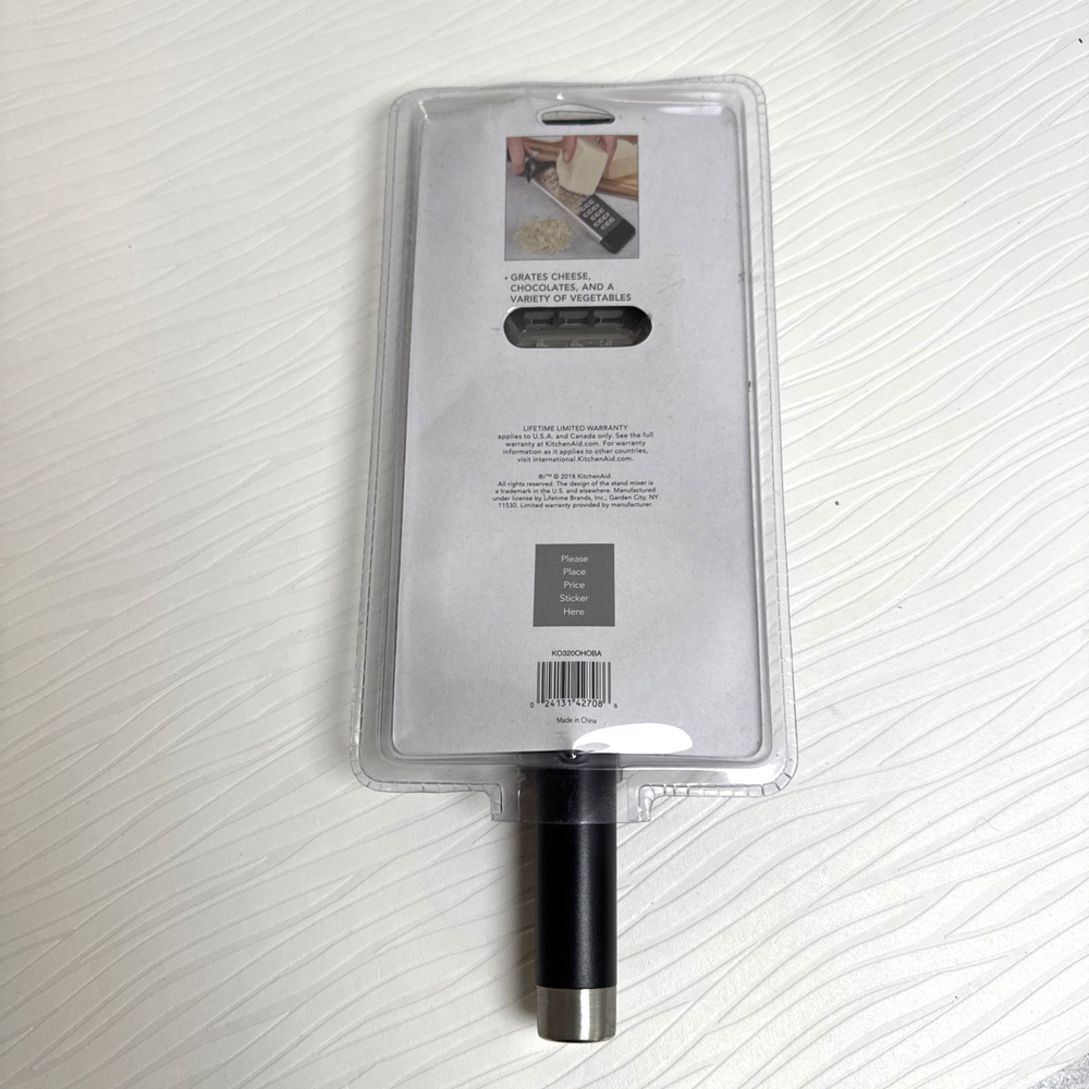 KitchenAid Medium Grater – Black Handle w/ Protective Cover – New