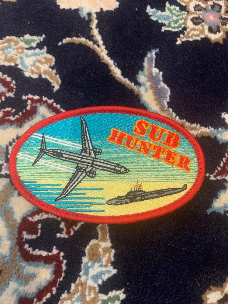 US Navy P-8 Poseidon Patch: Sub Hunter Hook and Loop