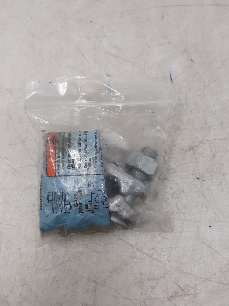 Crosby G-429 3/8" Galvanized Fist Grip Wire Rope Clip