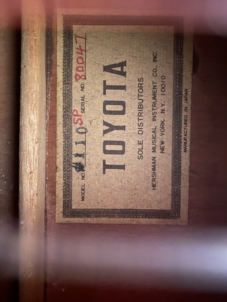 Rare Toyota Classical Guitar