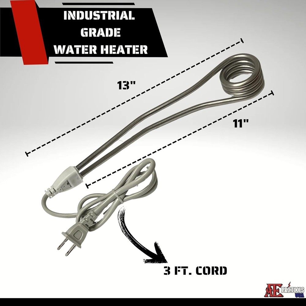 Electric Water Heater, Portable Heater, Stainless Steel Bucket 2Pc Pack