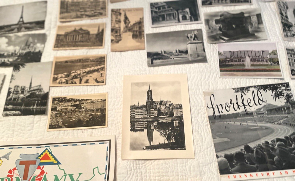 W.W. II. U.S. GI’S COLLECTION BOOKS, POSTCARDS, MAP, DOCUMENTS