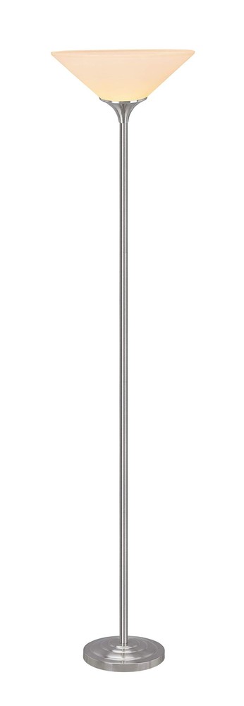 Aspen Creative 45016-11, One-Light Metal Torchiere, Transitional Design in Sa...