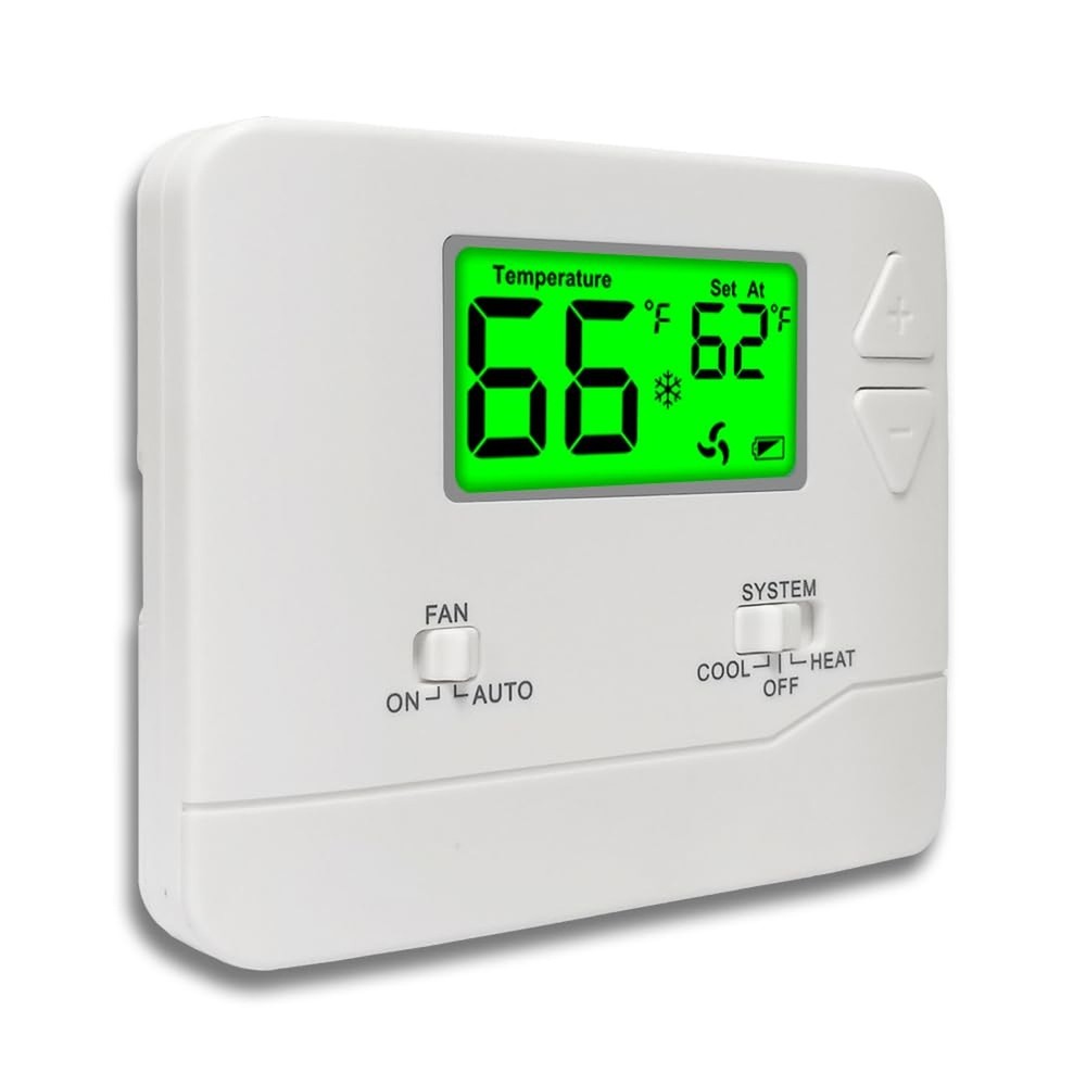 NonProgrammable Thermostat for House, Digital Energy-Saving Thermostat,Single...