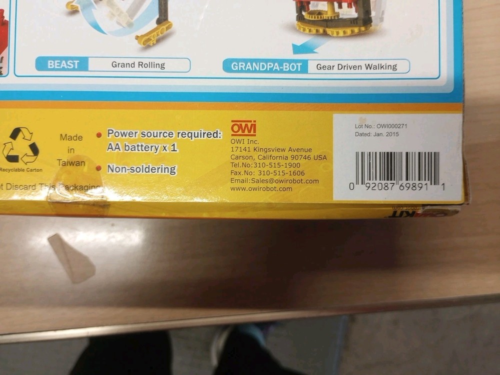 Robotikits Educational Motorized Robot Kit OWI-891 Toy