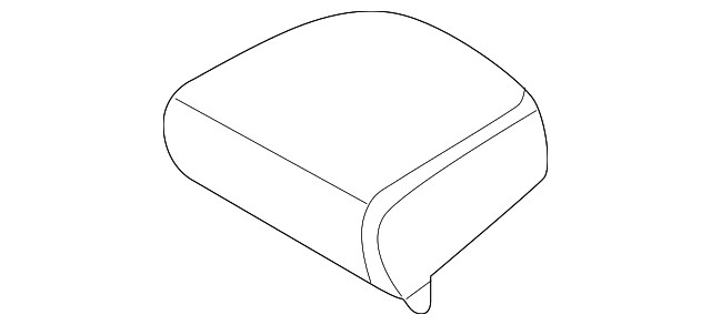 Genuine Nissan Headrest Center 86460-6RE0B