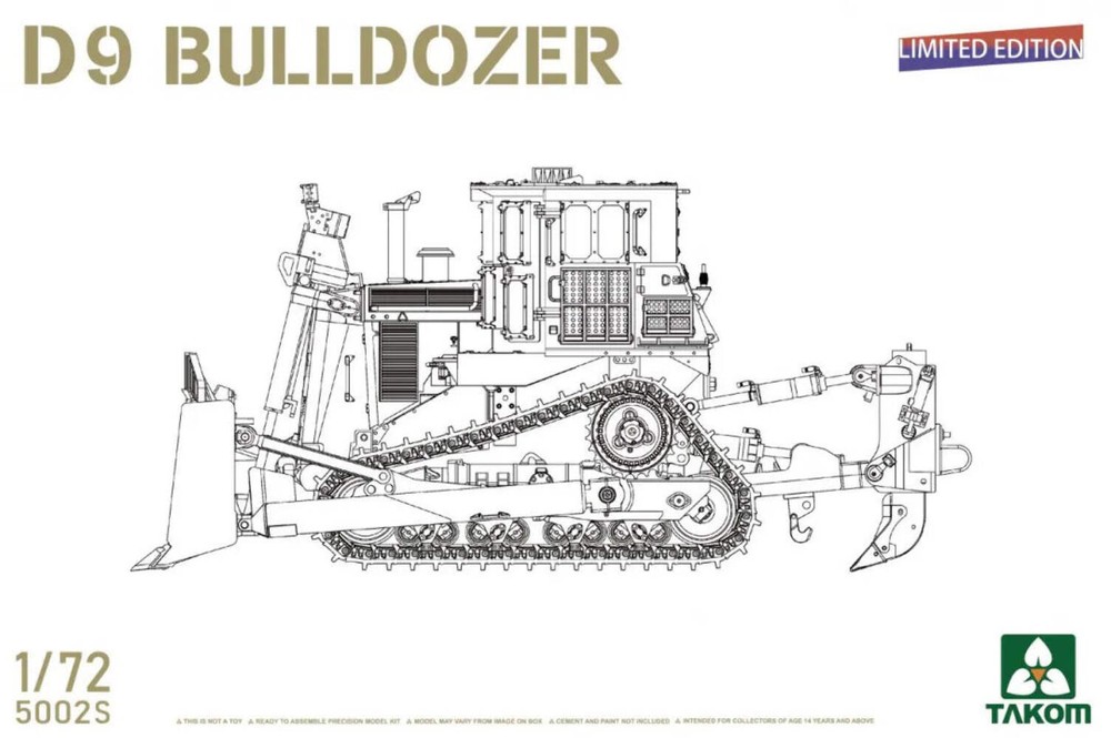 Takom 5002S 1/72 D9 Bulldozer - Limited Edition
