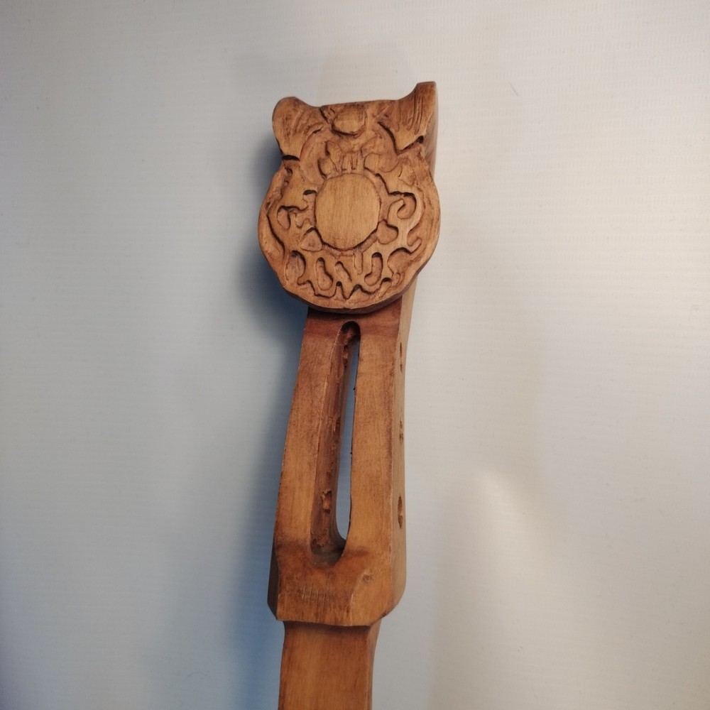 Wooden Hand Carved String Guitar *No Strings *Chip