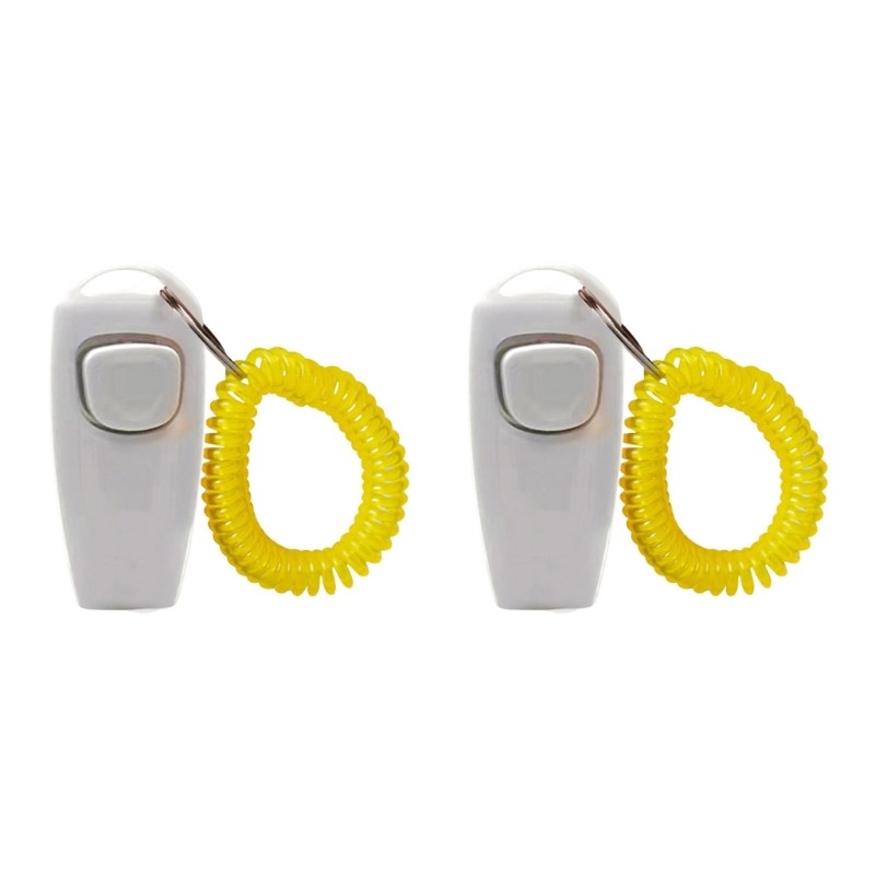 2pcs Breeds Clickers Whistle For Dog Training Walking Efficient Training Tool