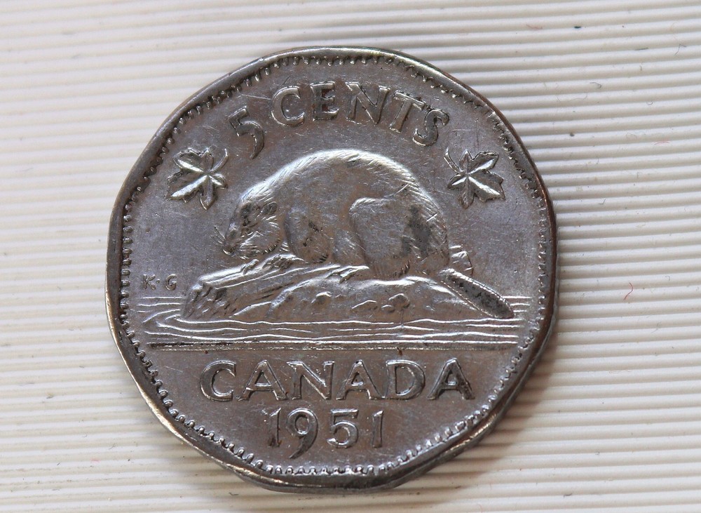 1951 Canada 5 Cents George VI