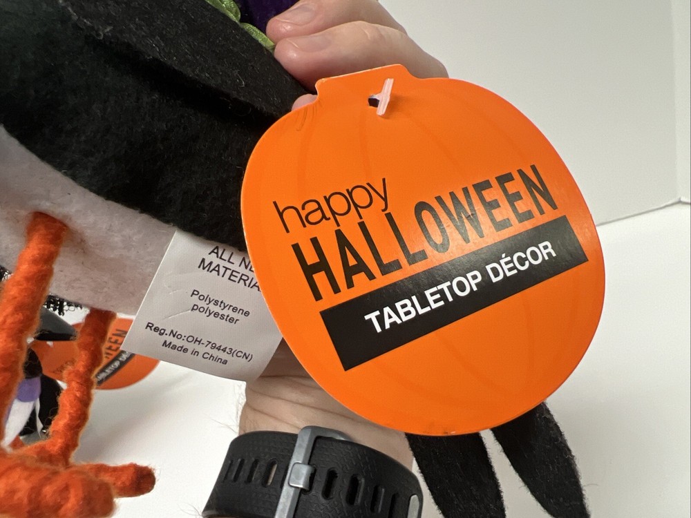 Bird Witch & Devil Vampire Birds With Tags - 2 Halloween Birds