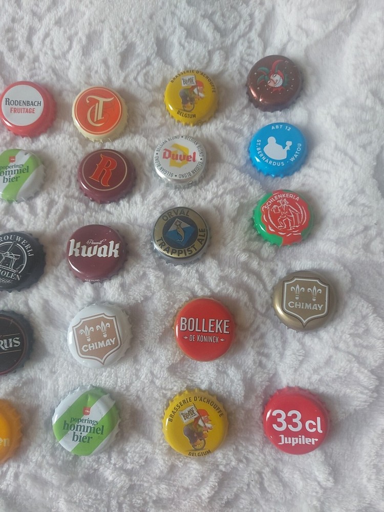 25 Belgian Beer Bottle tops