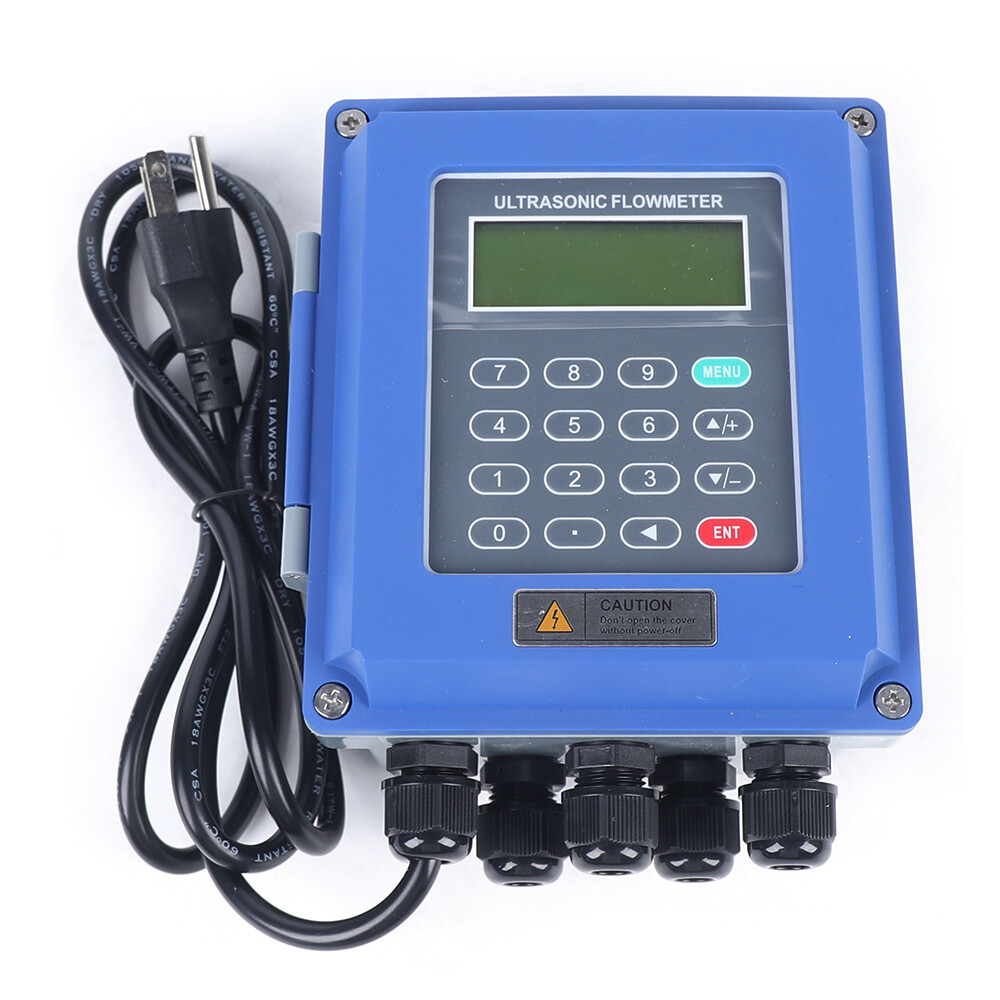 Wall Mounted Digital Ultrasonic Flowmeter Water Flow Meter & TM-1 TS-2 TUF-2000B